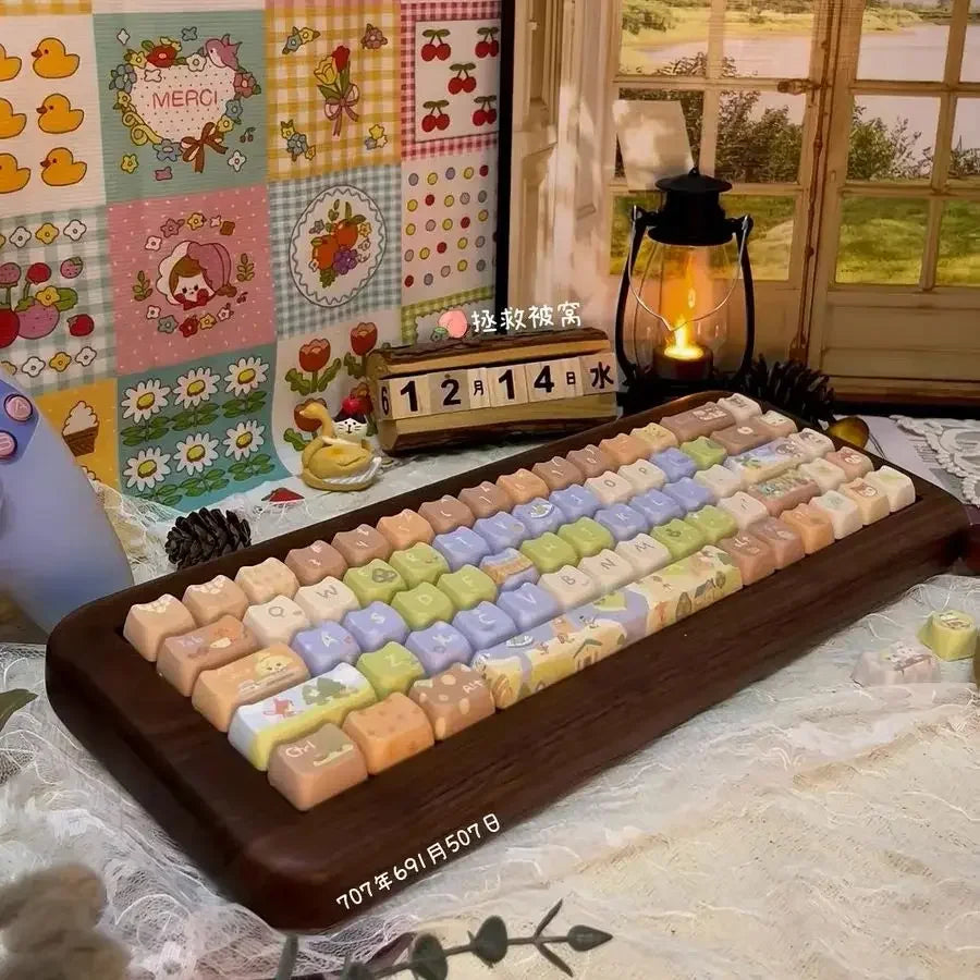 Kissan näppäinhapat Söpöt näppäinhapat MAO näppäinsuoja pbt 142 avaimet Räätälöity lahja lämpösublimaatio MX Switchin mekaanisille näppäimistön näppäimille