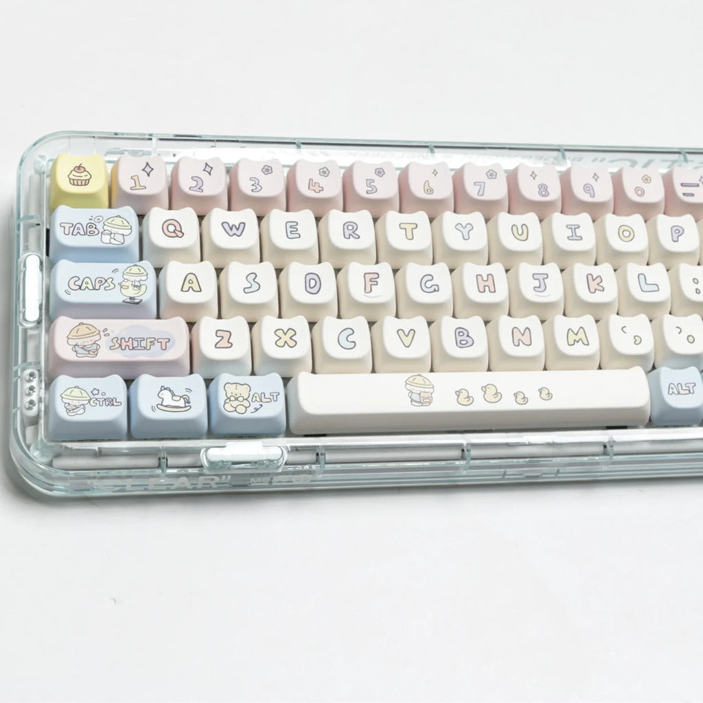 JCM MAO perfil oreja KeyCap jardín de infantes Picabara Anime lindo gato Keycaps para MX Switch Gaming Teclado mecánico GK75