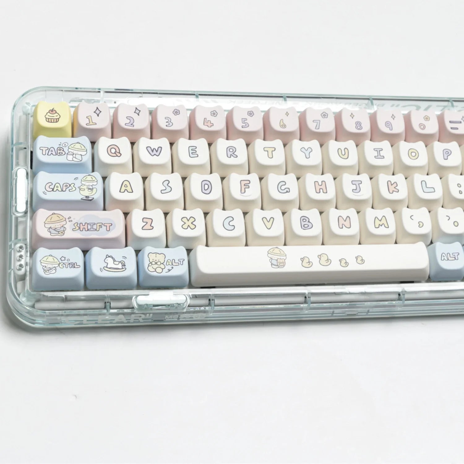 JCM MAO perfil oreja KeyCap jardín de infantes Picabara Anime lindo gato Keycaps para MX Switch Gaming Teclado mecánico GK75