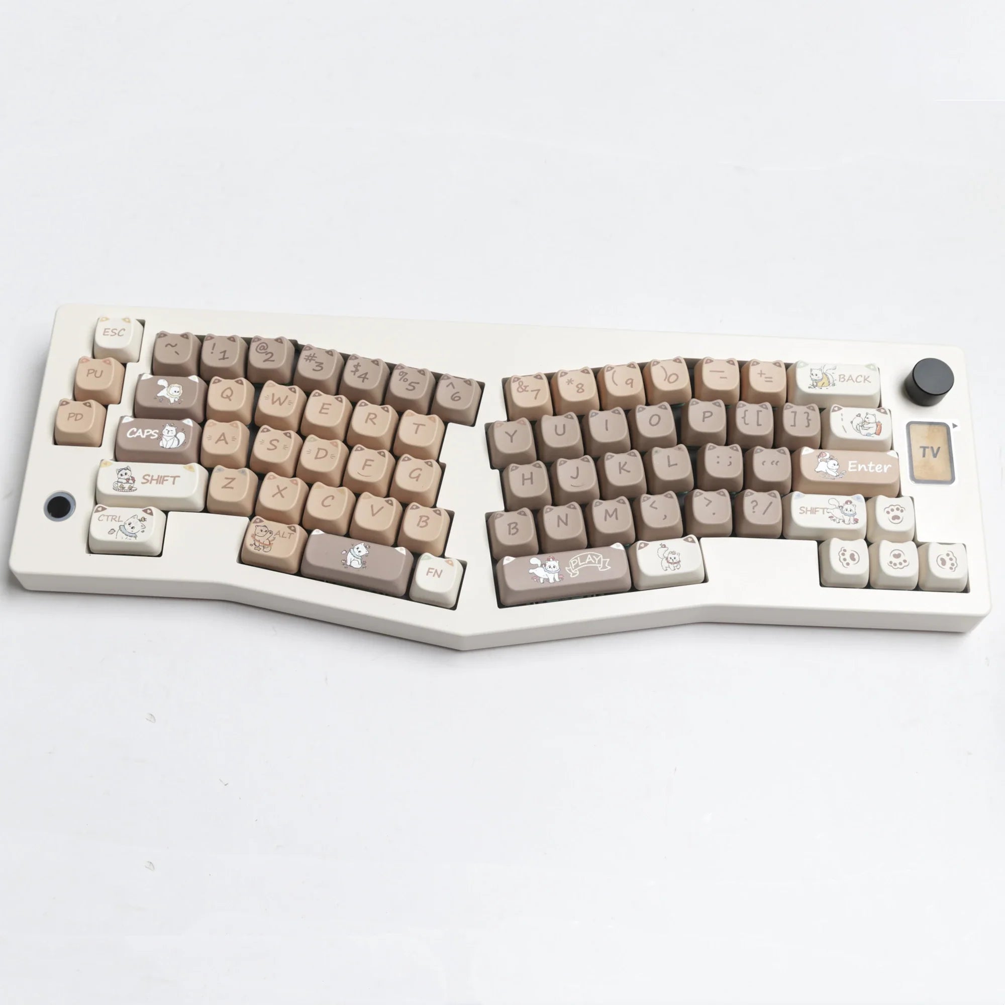 JCM MAO perfil oreja KeyCap jardín de infantes Picabara Anime lindo gato Keycaps para MX Switch Gaming Teclado mecánico GK75